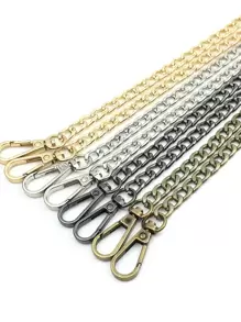 Chuỗi túi mở rộng Túi đeo chéo đa năng bằng kim loại Dây đeo chuỗi tự làm - màu đen - Xem 2