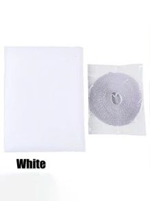 1pc Self Adhesive Window Screen - White - View 8