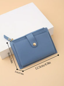 Women Simple Wallet PU Leather Female Purse Mini Solid Multi-Card Holder Coin Purse Bag Present Gifts For Teachers