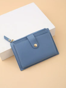Women Simple Wallet PU Leather Female Purse Mini Solid Multi-Card Holder Coin Purse Bag Present Gifts For Teachers