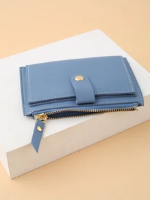 Women Simple Wallet PU Leather Female Purse Mini Solid Multi-Card Holder Coin Purse Bag Present Gifts For Teachers