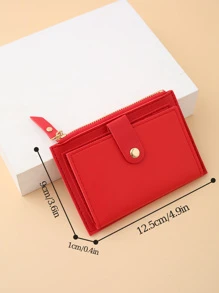 Portofel simplu pentru femei, din piele PU, pentru femei, mini suport pentru carduri multiple, portmonee, accesorii cadou