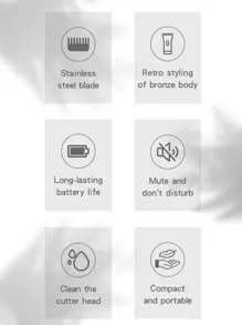 Recortadora de cabello T9, kit de aseo personal para hombres, pantalla digital, afeitadora eléctrica, Body de metal, diseño con patrón de dragón, mejor regalo para hombres, capacidad de batería: 1200mAh