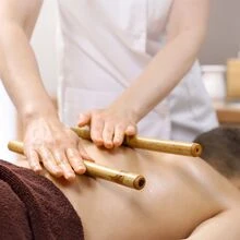 Kit 7 Natural Bamboo Sticks Handmade Bambutherapy Body Massage / Whole Body