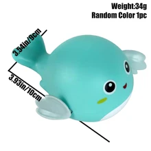 1pc Plastic Bathtub Toy, Cute Random Color Whale Design Bath Toy For Kids