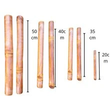 Kit 7 Natural Bamboo Sticks Handmade Bambutherapy Body Massage / Whole Body
