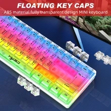 Gaming Keyboard 61 Keys RGB Light Mode Type C Wired Keyboard