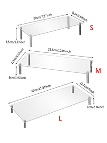 1 件透明蛋糕收纳架蛋糕架蛋糕装饰纸杯蛋糕架蛋糕装饰蛋糕托婚礼装饰婚礼派对用品婚礼装饰婚礼配件婚礼蛋糕架 - 無色 - 查看 3