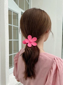 4pcs Flower Design Hair Claw Cute Claw Clips Hair Clips Hair Jaw Clip Hair Clamps Hair Clutch Hair Claw Clip, School Stuff, College Fall Winter Hair Accessories For Women For Vacation Outfits Woman - Multicolor - View 2