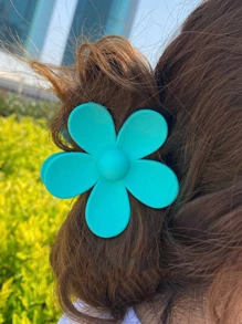 4pcs Flower Design Hair Claw Cute Claw Clips Hair Clips Hair Jaw Clip Hair Clamps Hair Clutch Hair Claw Clip, School Stuff, College Fall Winter Hair Accessories For Women For Vacation Outfits Woman - Multicolor - View 5