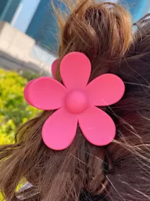 4pcs Flower Design Hair Claw Cute Claw Clips Hair Clips Hair Jaw Clip Hair Clamps Hair Clutch Hair Claw Clip, School Stuff, College Fall Winter Hair Accessories For Women For Vacation Outfits Woman - Multicolor - View 7