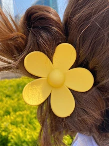 4pcs Flower Design Hair Claw Cute Claw Clips Hair Clips Hair Jaw Clip Hair Clamps Hair Clutch Hair Claw Clip, School Stuff, College Fall Winter Hair Accessories For Women For Vacation Outfits Woman - Multicolor - View 4