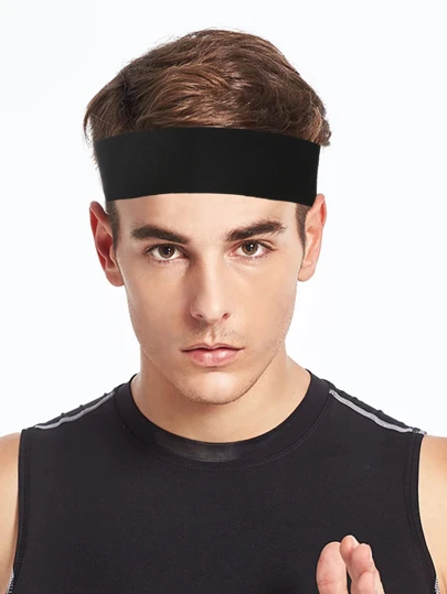 1 st sportpannband, elastiskt svettband för gatumod, stickat hårband för hiphopdans för män, semesteraccessoarer för män, accessoarer för män, accessoarer för män, håraccessoarer för fotboll, basebollaccessoarer, pannband för män, presenter för unisex