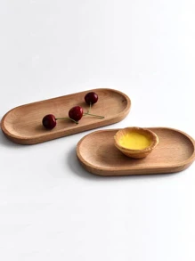 1 đĩa trái cây bằng gỗ - Màu vàng - Xem 6