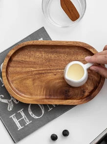 1 đĩa trái cây bằng gỗ - Màu vàng - Xem 4