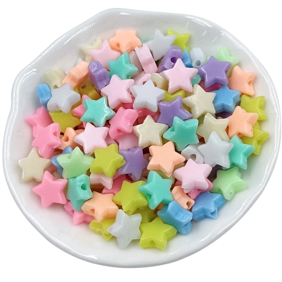 100入組/套星形設計DIY珠子 - 彩色 - 查看 1
