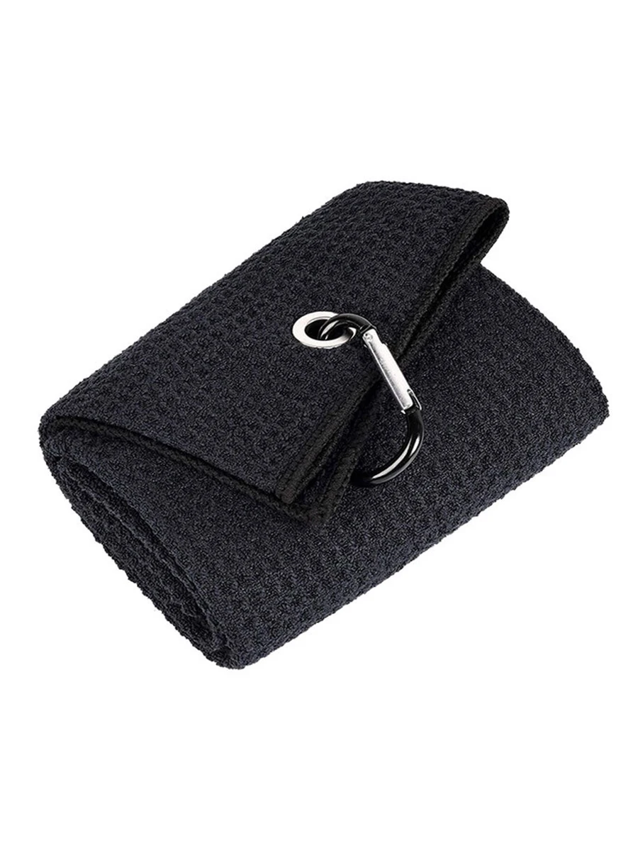 1 chiếc khăn chơi gôn Polyester - màu đen - Xem 1