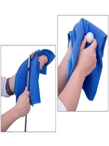 1 chiếc khăn chơi gôn Polyester - màu đen - Xem 4