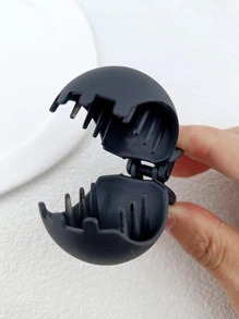 1入組極簡髮爪 - 黑色 - 查看 5