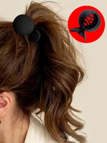 1入組極簡髮爪 - 黑色 - 查看 1