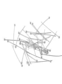 50 pezzi Spille con testa dorata in acciaio inossidabile da 20/30/35/40mm, accessori per la realizzazione di gioielli fai-da-te, connettori all'ingrosso