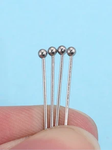 50 pezzi Spille con testa dorata in acciaio inossidabile da 20/30/35/40mm, accessori per la realizzazione di gioielli fai-da-te, connettori all'ingrosso