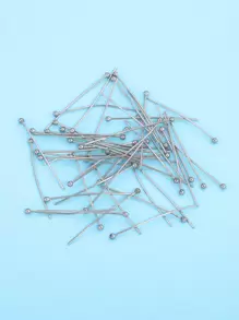 50 pezzi Spille con testa dorata in acciaio inossidabile da 20/30/35/40mm, accessori per la realizzazione di gioielli fai-da-te, connettori all'ingrosso