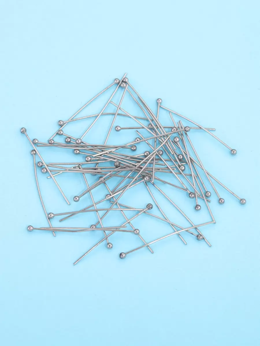 50 pezzi Spille con testa dorata in acciaio inossidabile da 20/30/35/40mm, accessori per la realizzazione di gioielli fai-da-te, connettori all'ingrosso