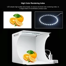 PULUZ 12-Inch Foldable Portable Tabletop Photography Light Box Studio, Includes 6 Color Backdrops (Black, White, Yellow, Red, Green, Blue), Unfolded Size: 12.2 X 12.2 X 12.6 Inches - White - View 6