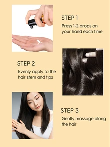 QIANZI Hair Essential Oil 70ml,1Pc Deep Nourishing Professional Hair Care Product Repair Frizzy Curl Repair,Repairing Dry And Damaged Hair,Prevents Hair Damage & Breakage And Split Ends,For All Hair Types Essential Oil,Christmas Gift. - Rust Brown - View 5