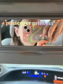 1pc Letter Graphic Car Interior Sticker