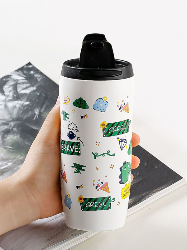 1pc Cartoon Graphic Mug Back To School