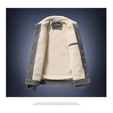 Chaquetas Cálidas De Pana Para Hombre Abrigos Con Cuello A