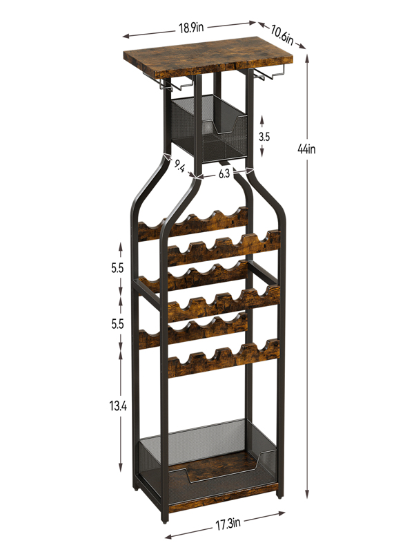 Wine Rack Freestanding Floor,Metal Wine Rack Wine Bottle Holders Stands