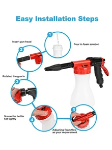 1 pieza Spray de gran capacidad de plástico limpieza de autos agua - Multicolor - Ver 2