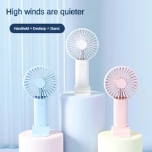 Rechargeable Handheld Mini Fan Small Desk Cooler Portable Air Conditioner Student Cute Mini Electric Fan Handheld Mute  Aire Aconditionado