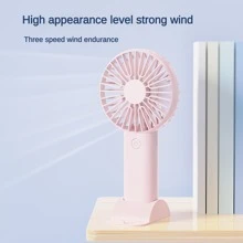 Rechargeable Handheld Mini Fan Small Desk Cooler Portable Air Conditioner Student Cute Mini Electric Fan Handheld Mute  Aire Aconditionado - White - View 6