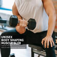 Dumbbells Set of 2 Hex Rubber Encased Dumbbells, Weights Dumbbells Set with Metal Handle for Exercise and Fitness,12lb*2 - màu đen - Xem 2