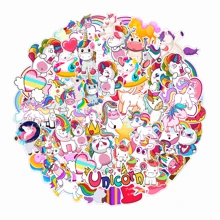 77入組獨角獸樣式貼紙 - 彩色 - 查看 1