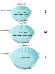 1入組矽膠炸鍋紙，廚房炸鍋防黏紙，炸鍋襯墊，炸鍋紙，空氣炸鍋用薄紙片 - 綠色 - 查看 4