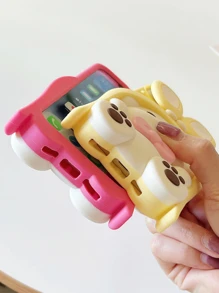 Funda para móvil con dibujos animados con diseño de conejo - Beis - Ver 5