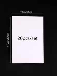 20pcs White DIY Invitation - White - View 7