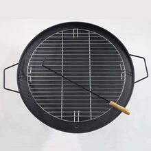 DC DICLASSE 23 in Outdoor Fire Pit Bowl Round Firepit Wood Burning Camping Patio Backyard Beach BBQ - 黑色 - 查看 11