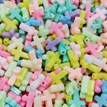 50pcs/set Cross Design DIY Bead - Pink - View 2