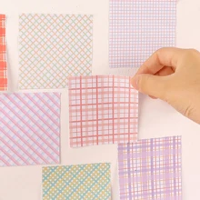 1入組格紋和字母圖案便簽簿 - 銅色 - 查看 3