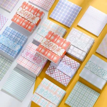 1入組格紋和字母圖案便簽簿 - 銅色 - 查看 4