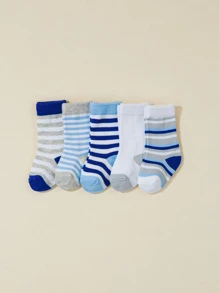 5 đôi tất sọc cho bé - Nhiều màu - Xem 6