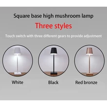 Led  Usb Rechargeable Table Lamp Built In 5200mah Battery Wireless Decorative Desk Lamp For Hotel Restaurant - Black - View 3