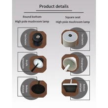 Led  Usb Rechargeable Table Lamp Built In 5200mah Battery Wireless Decorative Desk Lamp For Hotel Restaurant - Black - View 6