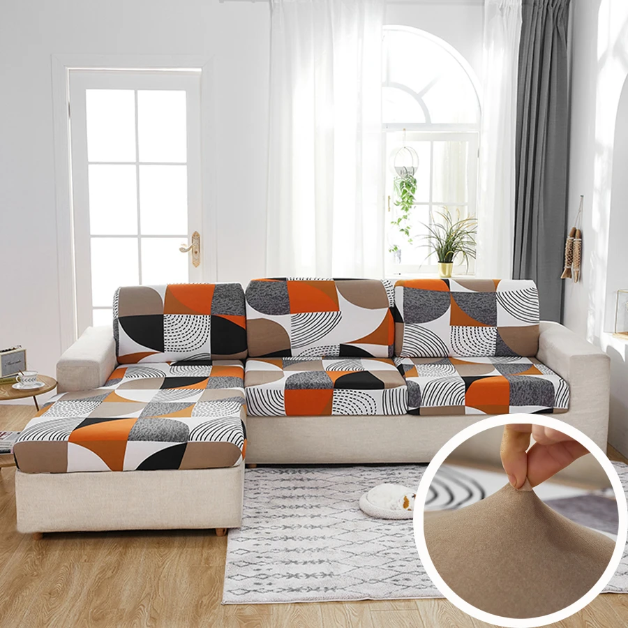 1 Miếng Tơ sữa In Căng cao Bọc ghế sofa , Mềm mại & Thoải mái , Thích hợp Đối với Kích cỡ khác nhau Ghế sofa Và , Chống xước Đối với Thú cưng , Chống bụi bẩn Đối với Đệm sofa - Nhiều màu - Xem 1
